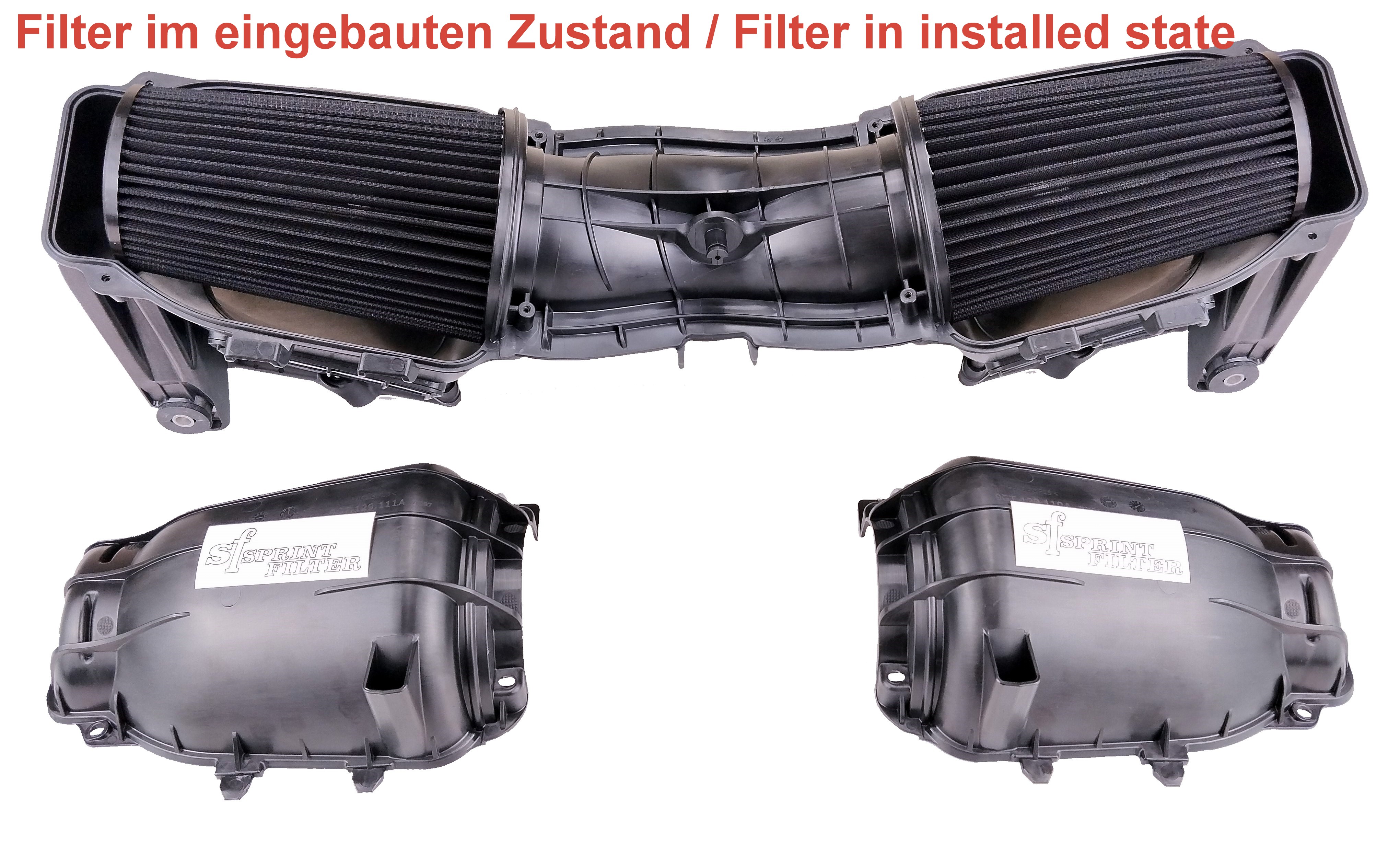 92080 Filter Race Air Filter SPRINT F1-85 - 991.2 GT3 / 992.1/992.2 GT3 / GT3 RS ...