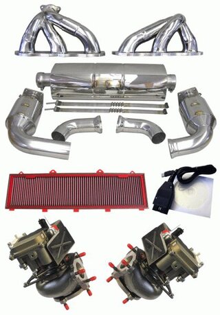 997.2 Turbo Level 3 Kit  (670 Hp / 642 Tq), muffler TUV version