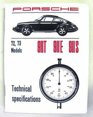 Tech Spec. Book 911T/E/S 72-73 english