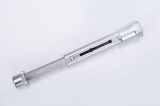 Zündkerzenschlüssel 3/8" mit Gummihalterung, Schlüsselweite 20,8mm (13/16"), Länge 197,5mm