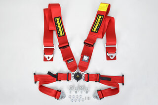 Schroth : Harnais D 4 pts Profi 2 ASM 76/50mm rouge FIA (fix.par  mousquetons) avec flexibelt