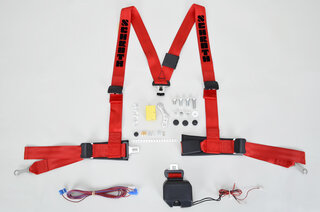 Schroth 3 point harneais ASM autocontrol 2 rouge droit