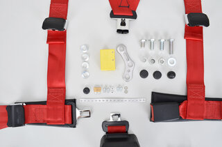 Schroth 3 point harneais ASM autocontrol 2 rouge droit