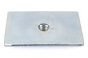 Schroth Metallplatte 80 x 50 x 3 mm mit Gewindeeinsatz 7/16"