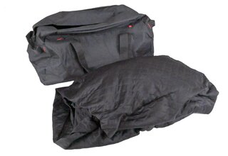 Brombacher Exclusiv Cover 996/997 4S ohne Heckspoiler  Schwarz, Naht rot, mit Tasche ohne Logo