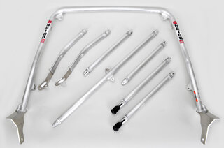 Heigo Roll Bar 993 Coupe - With Sunroof - Aluminum - Clubsport - Bolt-In - X Diagonal + Tunnel