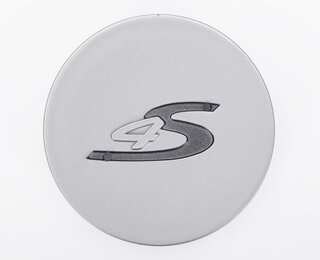 Center Cap - Gloss Silver with 4S Logo in Black