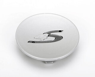 Center Cap - Gloss Silver with 4S Logo in Black