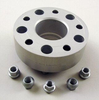 Wheel Spacer - 50 mm - Silver - Hub Centric - Sold Individually