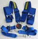 Schroth 4 Punkt Gurt Profi 2-FE ASM 75/50mm links blau FIA(Schraubbeschlag)