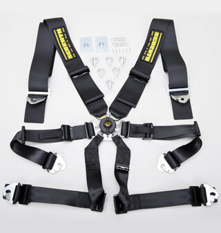 Schroth 6 Punkt Gurt Profi 3x2, 75/50mm schwarz  FIA (Pull-Up)