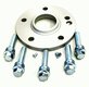 Wheel Spacer Cayenne  - 15 mm - Hub Centric - Anodized with Bolts - Silver - Sold Individually