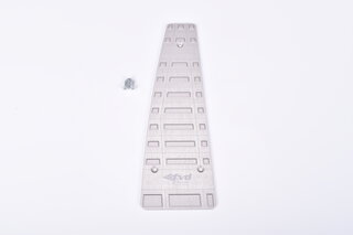 Dead Pedal 987 / 997 / Panamera - Aluminum - Flat Top Cleat - With FVD Logo - TÜV Approved