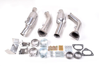 Crossover Sport Catalytic Set 993 - OBD1 + OBD2 - 100 Cell - Bischoff Flange - With Installation Kit