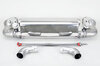 Silencieux sport "Brombacher" 997 turbo, à clapets avec cata.sport 200 cellules (export) inox