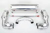 Silencieux sport "Brombacher" 997 turbo, à clapets avec cata.sport 200 cellules (export) inox