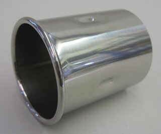 Exhaust Tip 911 1965-89 - Round - Rolled Edge - Chrome - Fits 60 mm (2.3 inch) Pipe