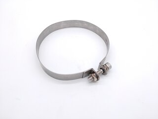 Halteband  911 66-83 Endtopf  Edelstahl incl. Schraube, Ø168mm, 25mm breit