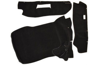 Trunk Carpet Set 911 / 930  1977-86 - Black - Sliverknit Velour