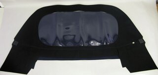 Cabrio Top 911 / 930  1978-85 - Rear Window Section - Black - Mechanical Top