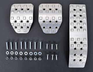 Pedal Set 955 / 957 Cayenne Manual - Aluminum - Flat Top Cleat - With FVD Logo