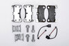 Bremsenservice-Kit ohne Scheiben - HA Cayenne 955 / 957 für 18" + Sattelfarbe rot
