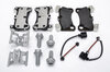 Bremsenservice-Kit ohne Scheiben - HA Cayenne 955 / 957 für 18" + Sattelfarbe rot