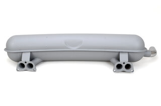 Sport Muffler 914 / 4  2.0 L  1972-74 - Dansk - Painted Galvanized Steel - Stainless Steel Tip