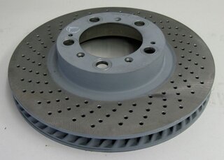 Bremsscheibe li. gelocht  996 GT3-Cup  -01 Zentralverschluss 330x34mm