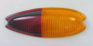 Rückleuchtenglas 356, 356 A/B/C, rechts, rot-orange