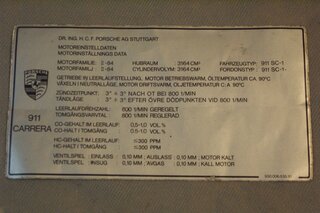 Catalytic Converter Sticker 911  1984