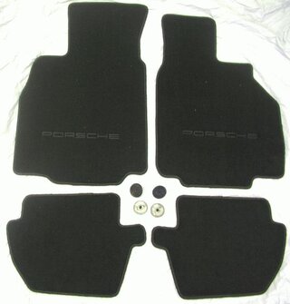 Original Fussmattensatz 996 Coupe/ Cabrio - Rechtslenker schwarz