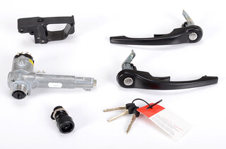 Door Handle Set 964 / 965 - Exterior - Black - Without AB