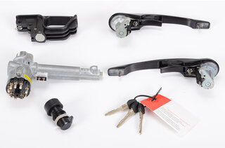 Door Handle Set 964 / 965 - Exterior - Black - Without AB