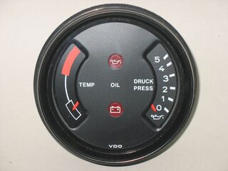 Oil Temperature / Pressure Instrument 911 / 930  1978-83 - Remanufactured
