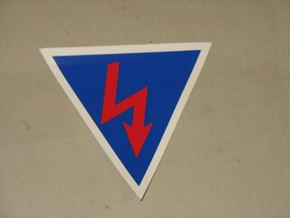 Aufkleber für Stromkreisunterbrechung