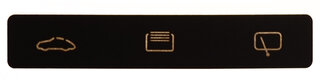 Streuscheibe 993 Targa, Glasdach Rollo Heckscheibenwischer (M425) (3 Symbole