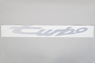 Schriftzug " Turbo " ( für Kotflügel ) Silber