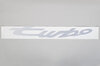 Schriftzug " Turbo " ( für Kotflügel ) Silber