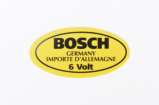 Sticker ( Bosch 6 Volt )