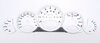 FVD Brombacher Instrument Face Set 997.2 GTS - White - Manual - MPH - 200 MPH