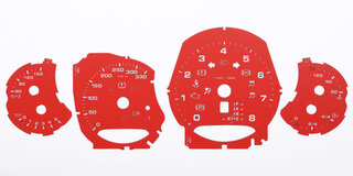 Fonds compteurs rouge indien 991.2 bte PDK km/h