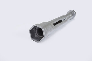 Zündkerzenschlüssel 3/8" mit Gummihalterung, Schlüsselweite 20,8mm (13/16"), Länge 197,5mm