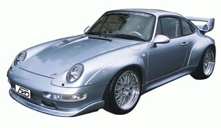 Front Lip Spoiler 993 - GT2 / RSR / RS Clubsport Style - Narrow Body - GRP - 3 Piece Original Style