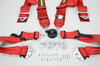 Schroth : Harnais D 4 pts Profi 2 ASM 76/50mm rouge FIA (fix.par  mousquetons) avec flexibelt