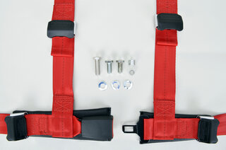 Schroth 3 Punkt Gurt  Rally 3 ASM links rot