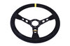 Lenkrad MOMO Mod 07 Wildleder schwarz, 350mm, ohne TÜV ohne Nabe nur Fahrzeuge ohne AB