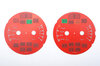 Jeu fonds de compteurs rouges 964 / 965 3,3L / 993 C2/4 ,RS