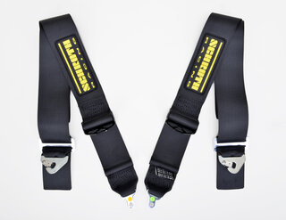 Schroth 6 Punkt Gurt Profi 3x2, 75/50mm schwarz  FIA (Pull-Up)