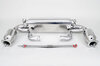 Silencieux sport "Brombacher" 997 turbo, à clapets avec cata.sport 200 cellules (export) inox